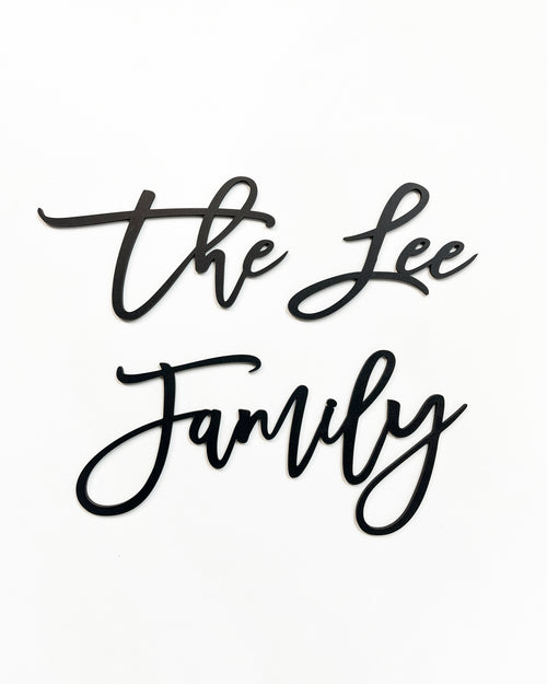 Wedding Backdrop Decoration Custom Last Name sign