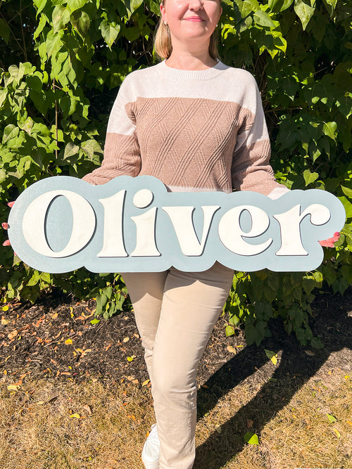 Layered Name Sign