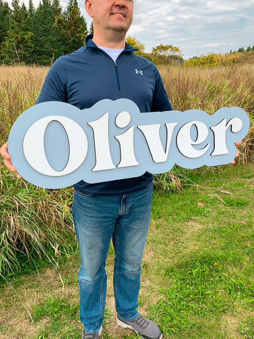 Layered Name Sign