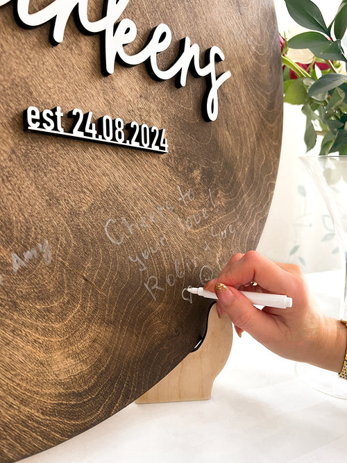 Personalized Wedding Guest Book Alternative – Unique Guestbook Sign