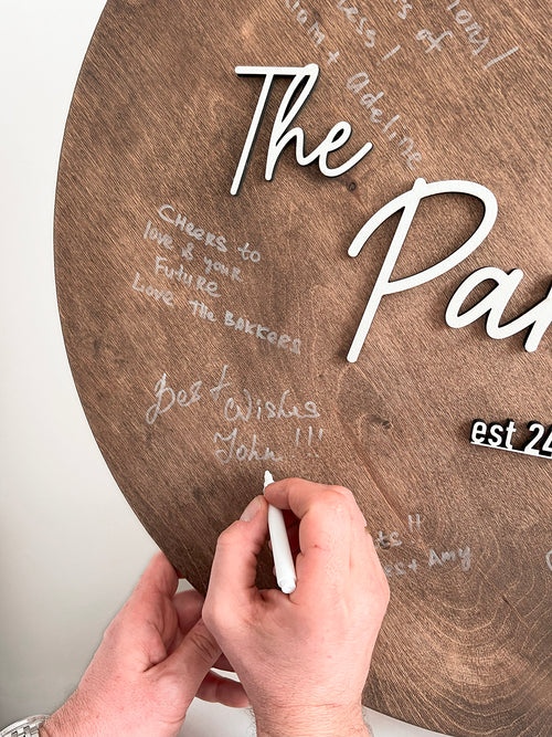 Personalized Wedding Guest Book Alternative – Unique Guestbook Sign