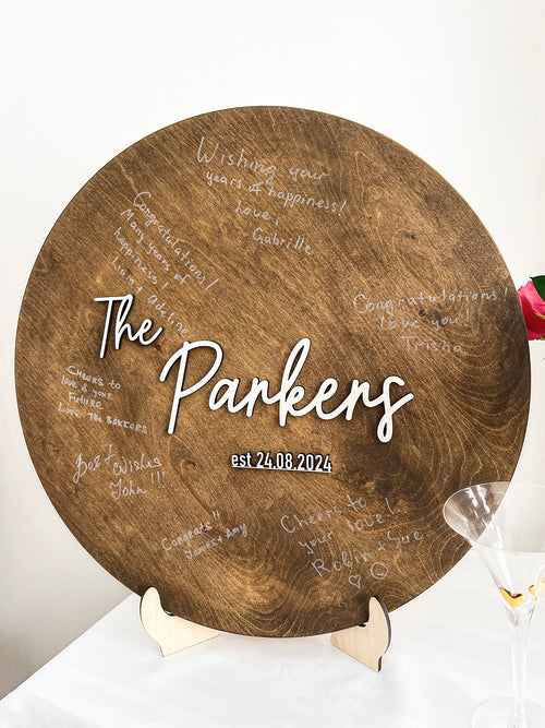 Personalized Wedding Guest Book Alternative – Unique Guestbook Sign