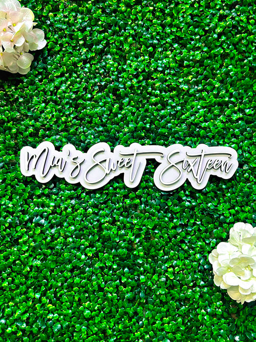 Large Wood Name Sign