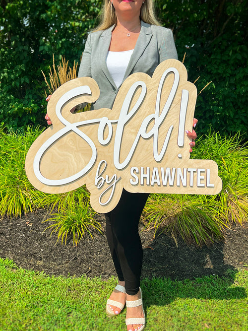 Personalized Sold Key Sign – Realtor Closing Gift