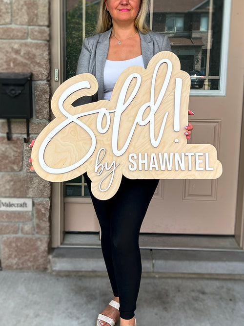 Personalized Sold Key Sign – Realtor Closing Gift