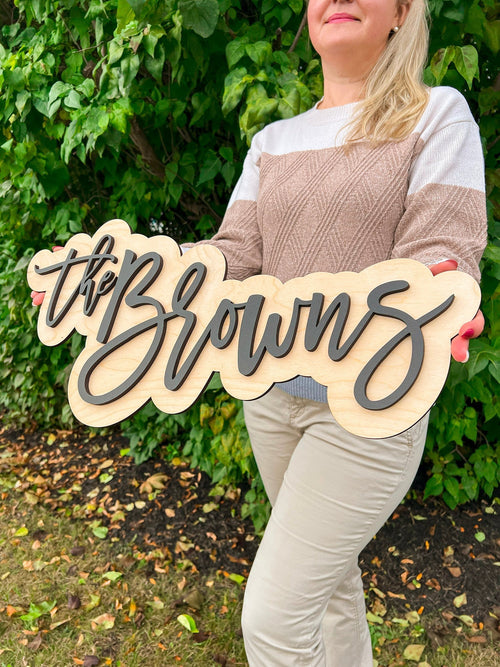 Wedding Last Name Signs