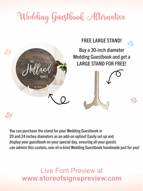 Wedding Welcome Sign – Personalized Wooden Signs for Your Big Day