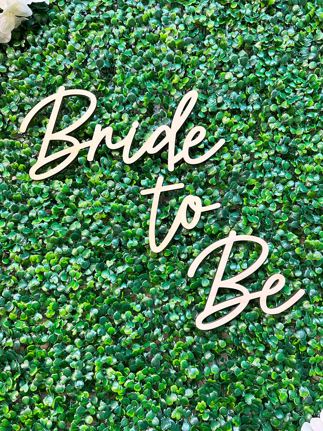 Personalized Custom Wedding backdrop decoration sign - Bride To Be