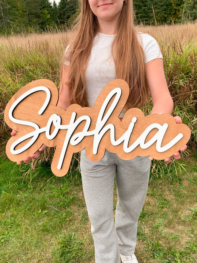 Outline Name Signs for Nursery – Store Of Signs