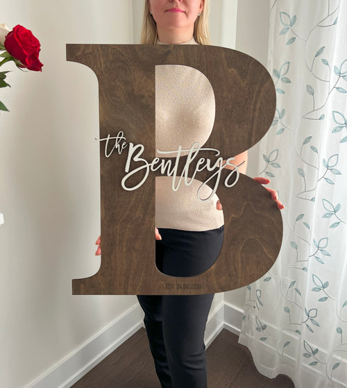 Wedding guestbook alternative wooden name sign wooden letters wedding signs