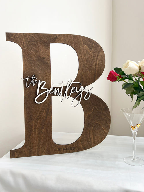 Wedding guestbook alternative wooden name sign wooden letters wedding signs