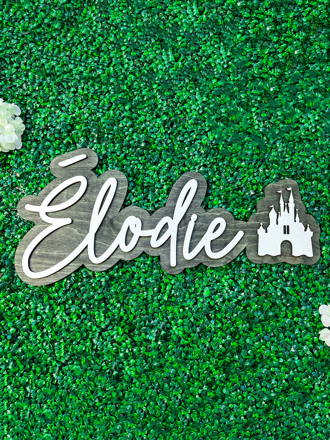 Сastle Nursery Name Sign