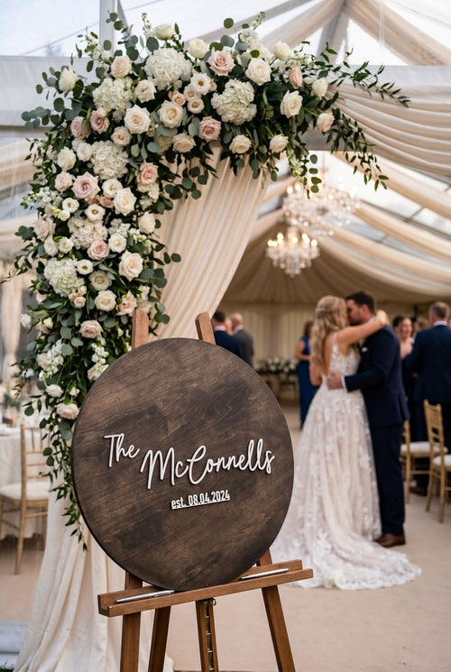 Custom Wedding Guest Book Decor Last Name Wedding Sign
