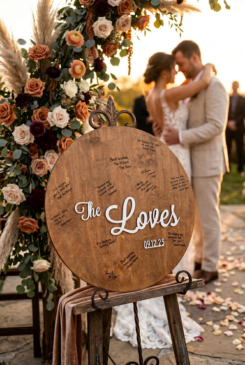 Custom Wedding Guest Book Decor Last Name Wedding Sign