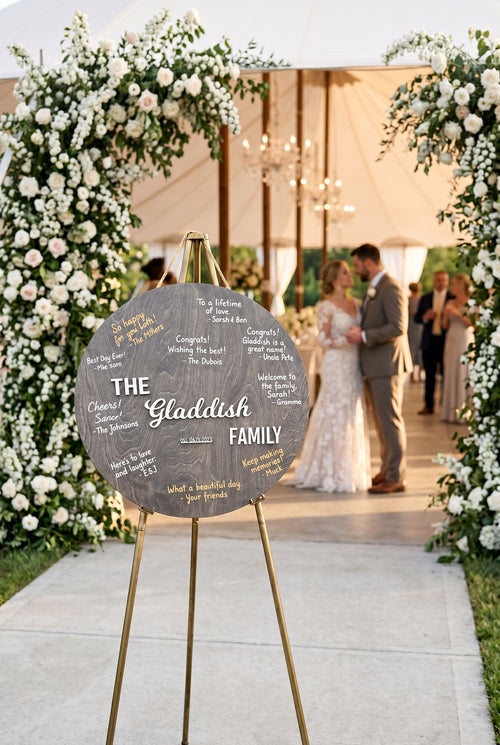 Custom Wedding Guest Book Decor Last Name Wedding Sign
