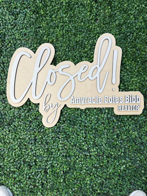 Sold Sign for Realtor – Just Sold Sign for Closing Day