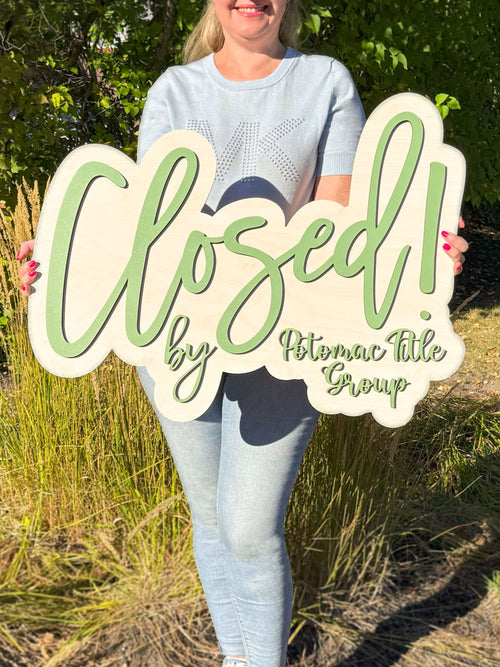 Sold Sign for Realtor – Just Sold Sign for Closing Day