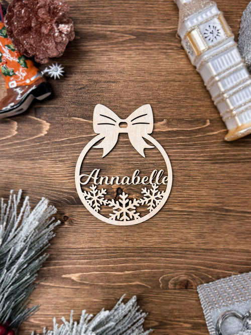 Personalized Christmas Ornaments, Custom Christmas tree Decor