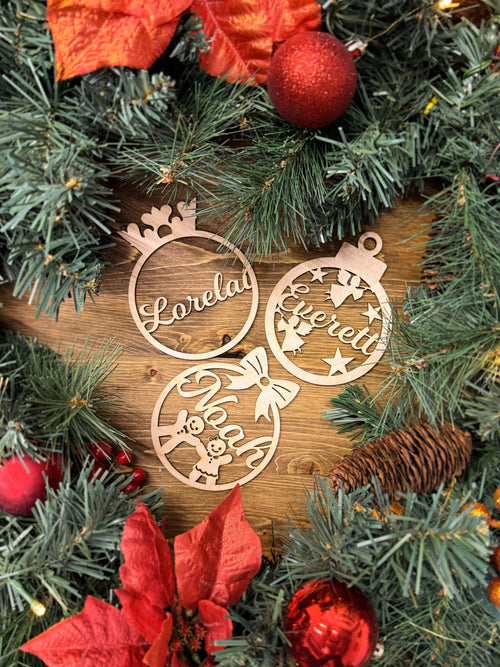 Personalized Christmas Ornaments, Custom Christmas tree Decor