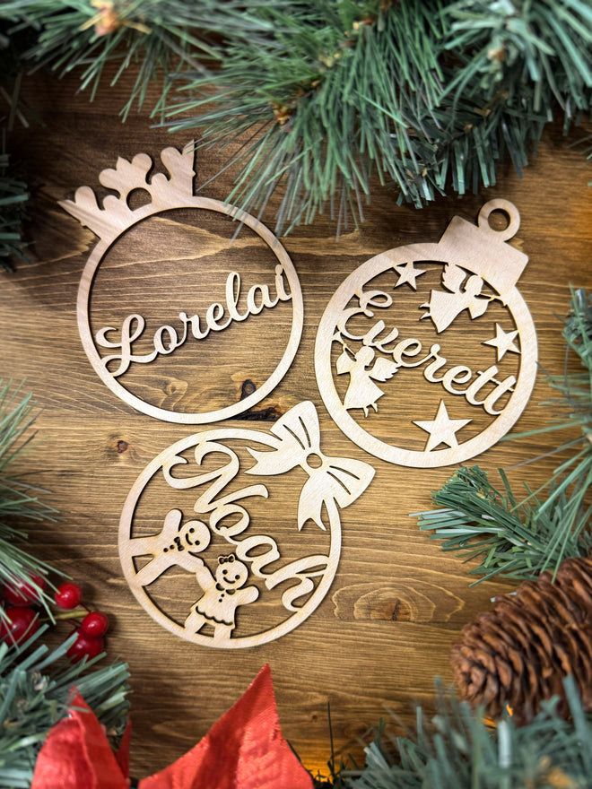 Personalized Christmas Ornaments, Custom Christmas tree Decor