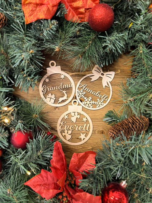 Personalized Christmas Ornaments, Custom Christmas tree Decor