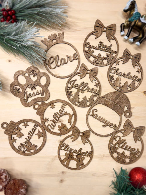 Personalized Christmas Ornaments, Custom Christmas tree Decor