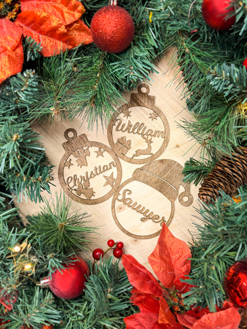 Personalized Christmas Ornaments, Custom Christmas tree Decor