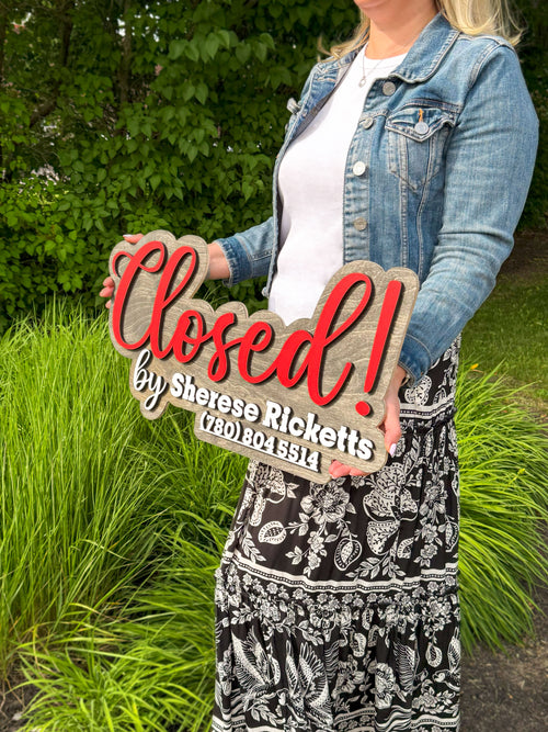 Sold Sign for Realtor – Just Sold Sign for Closing Day