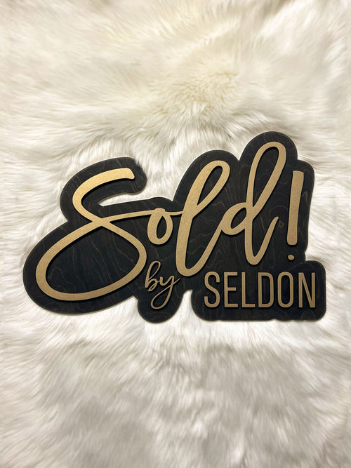 Sold Sign for Realtor – Just Sold Sign for Closing Day