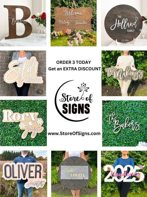 Wooden Name Sign Custom Name Sign Baby Shower Gift Custom Nursery Decor