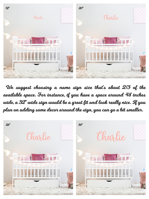 Wooden Name Sign Custom Name Sign Baby Shower Gift Custom Nursery Decor