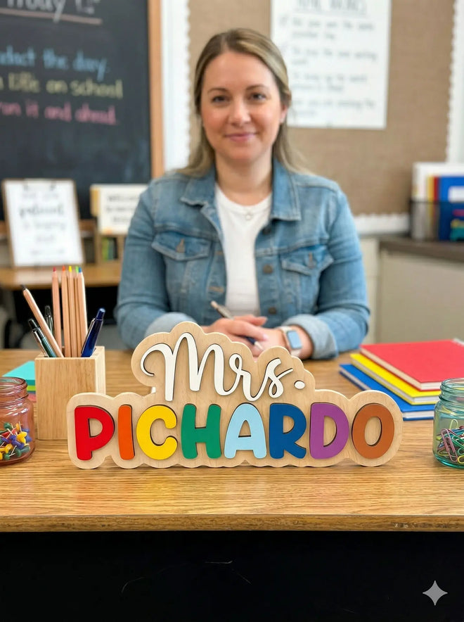 Personalized Teacher Door Sign | Classroom Door Sign
