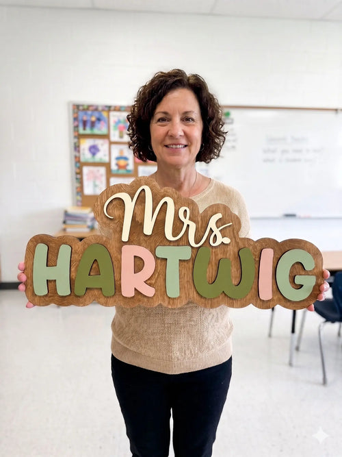 Personalized Teacher Door Sign | Classroom Door Sign