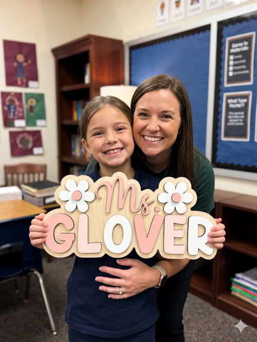 Personalized Teacher Door Sign | Classroom Door Sign