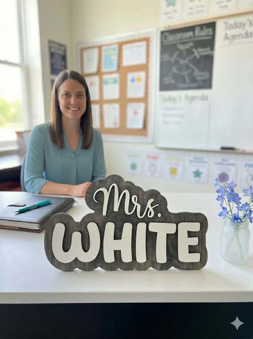 Personalized Teacher Door Sign | Classroom Door Sign