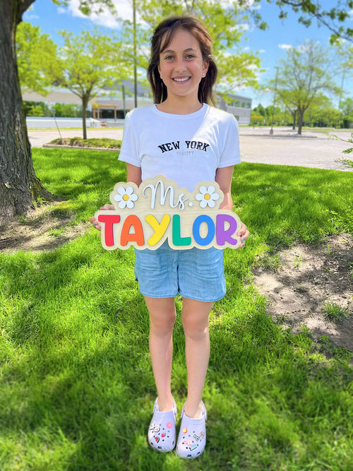 Personalized Teacher Door Sign | Classroom Door Sign