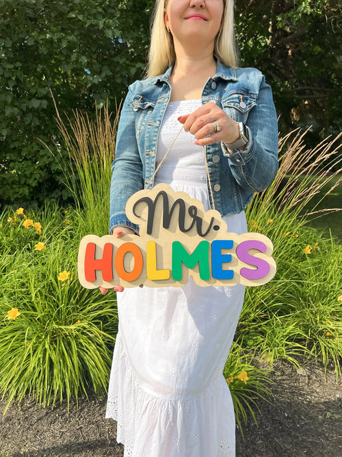 Personalized Teacher Door Sign | Classroom Door Sign