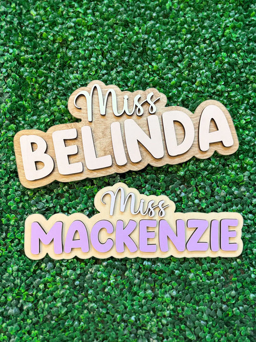Personalized Teacher Door Sign | Classroom Door Sign