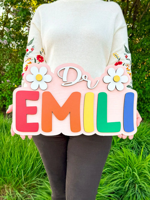 Personalized Teacher Door Sign | Classroom Door Sign