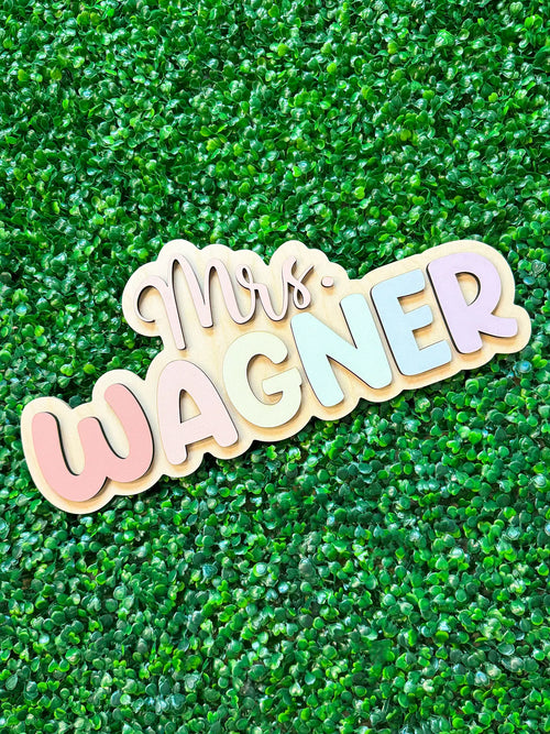 Personalized Teacher Door Sign | Classroom Door Sign